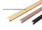 Anodised Aluminium T Moulding Trim Profile For Display Cabinet / Wardrobe Door