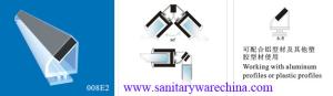 Wholesale Sealing Strips/waterproof magnetic strips/shower door seals/PVC Magnetic Seal 008E2 from china suppliers