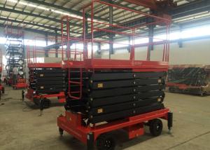 Wholesale SJY0.3-16 300KG Four wheel Traction Hydraulic Mobile Scissor Lift 16M Max Lifting Height from china suppliers