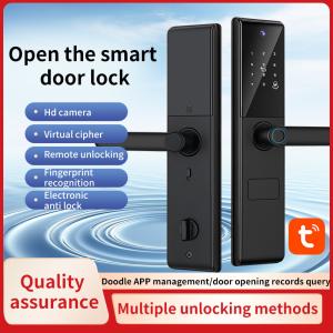 Wholesale Handle Smart Door Lock 6068mortise Fingerprint Camera Lock from china suppliers