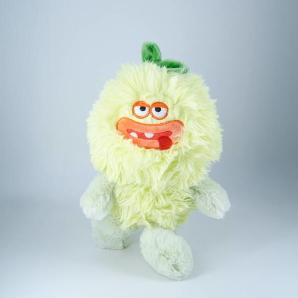 Multi Colored Fruit Monster Plush Toy With Sausage Mouth Customizable Shape