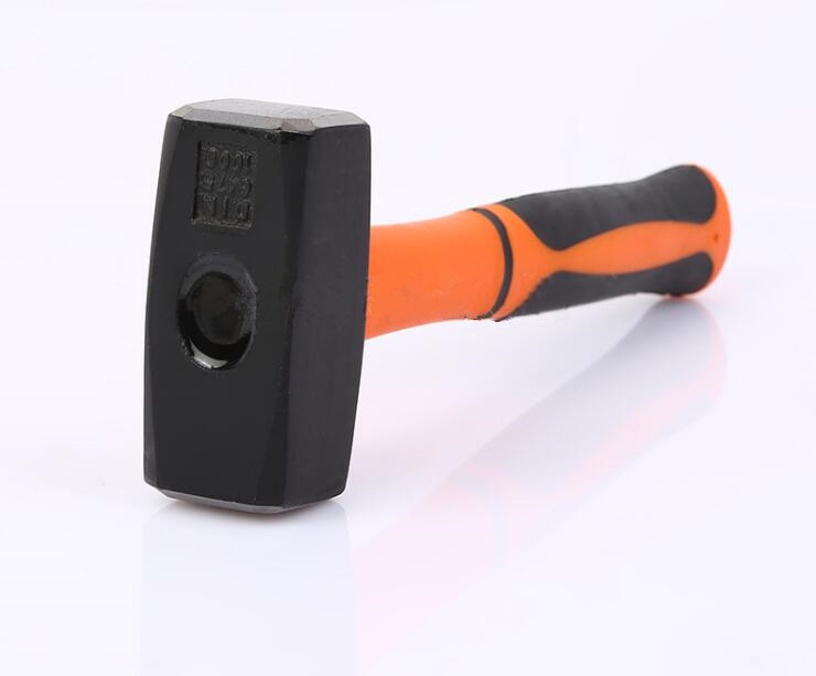 Forged steel Stoning Hammer(XL0064) with painted surface and rubber handle, durable quality