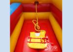 Outdoor Double Lane Inflatable Bungee Run With Basketball Throwing From Sino
