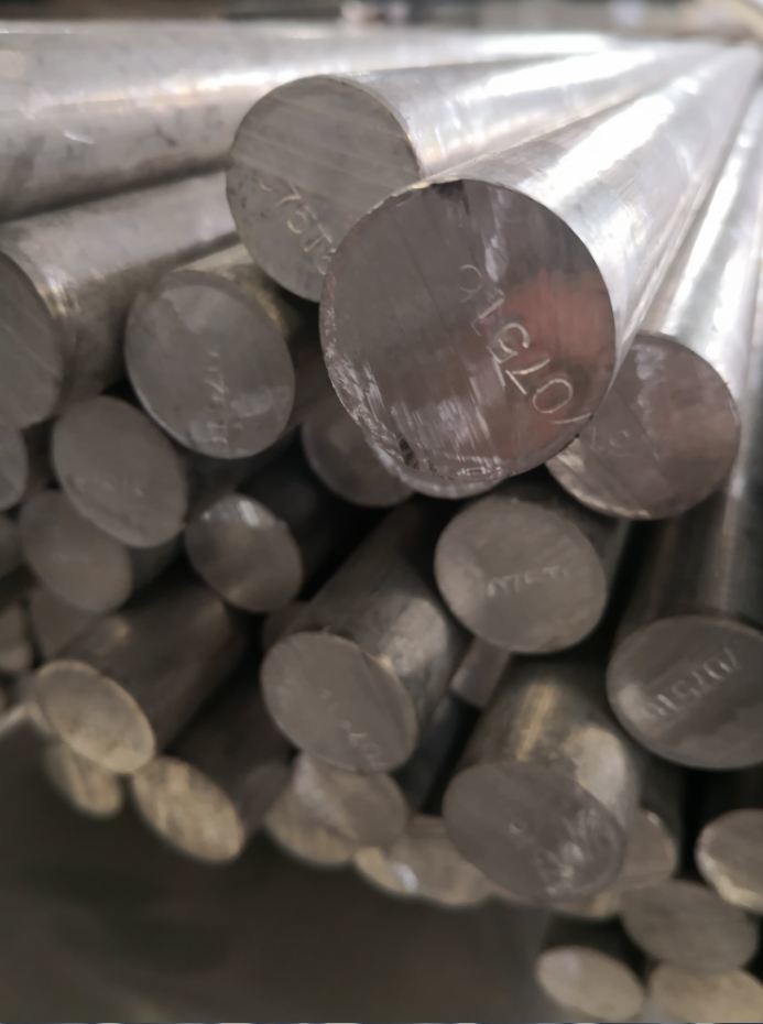 T6 7075 Aluminum Round Bar / Aluminium Round Rod For Ordnance Industries