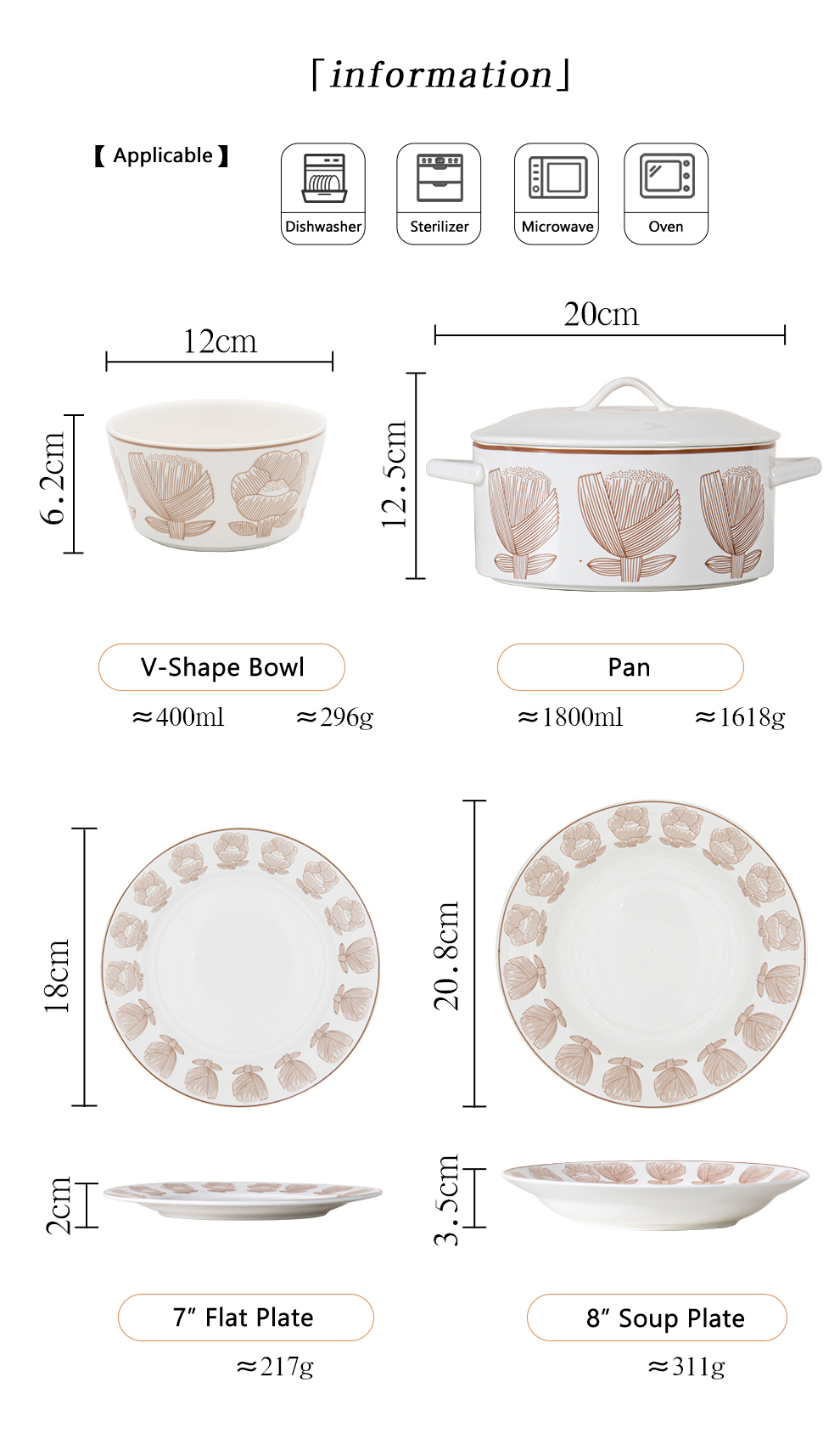 Porcelain Ceramic Type 2023 Christmas Decorations Dinnerware Set With Plant Pattern