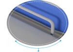 Mobile Handled Manual Hospital Bed Large Weight Capacity 1900 * 900mm Bed Board