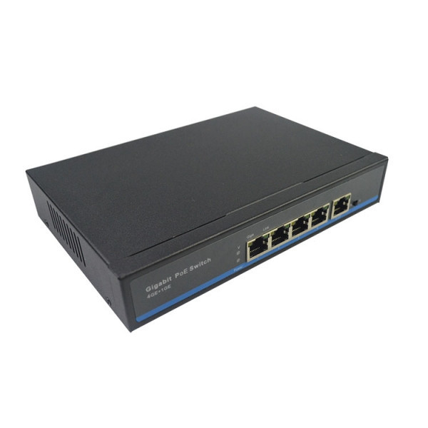 5 Port Fiber Optic Switch / Commercial Poe Switch For Video Surveillance Network