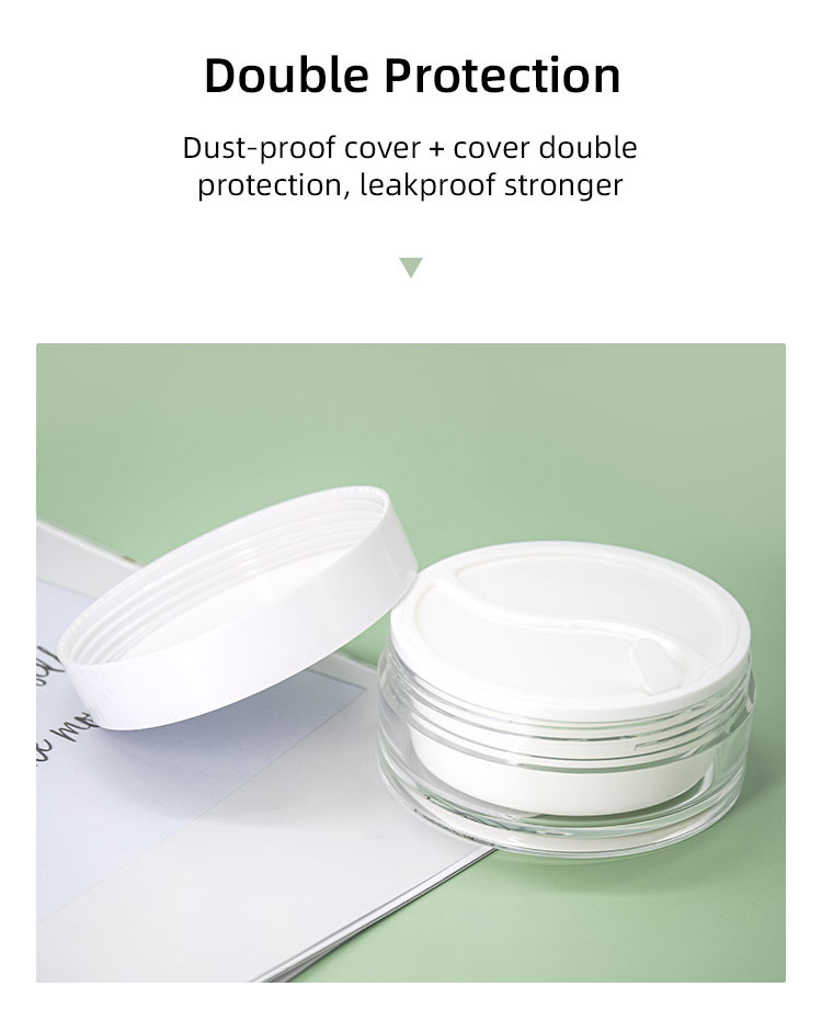 Two Space Day Night Od 93mm Cosmetic Cream Jars Abs Screw Cap