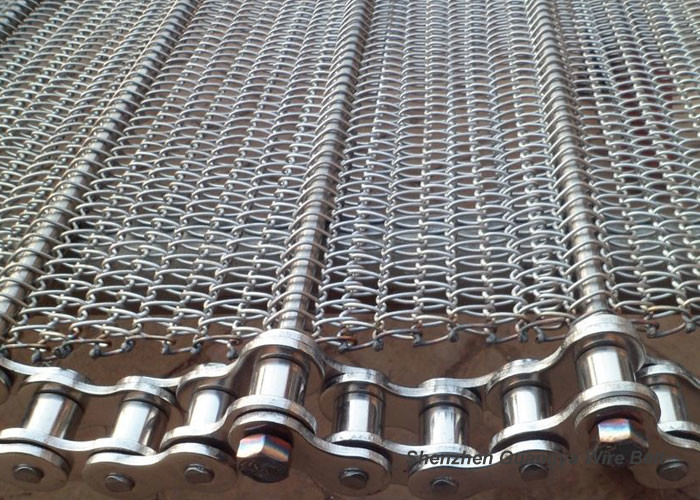 Food Conveyor Steel Belt 304 Stainless Steel Corrosion Resistance Chain Edge
