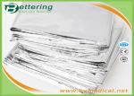 Outdoor Emergency Survival Rescue Blanket , Silver First Aid Foil Blanket