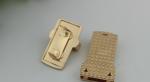 Fashion bag make accessories light gold metal press locks for handbags
