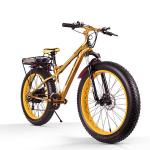 Big Fat Tire Electric Bike Mountain 1000 Watt Rear Carrier Lithium Battery 17Ah