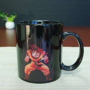 Wholesale Best Selling Dragon Ball Color Changing Mug Red Goku Magic Mug 300ml / 11OZ from china suppliers