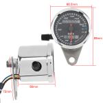 0-160km/H 12V Vintage Digital Motorcycle Meter Metal Case OEM Accecpted