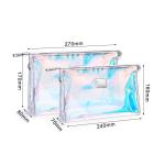 Fashionable Embroidery Logo Women Pvc Makeup Pouches