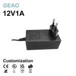 OEM / ODM Electric 12V 1A Power Adaptor For LED Light CCTV Camera