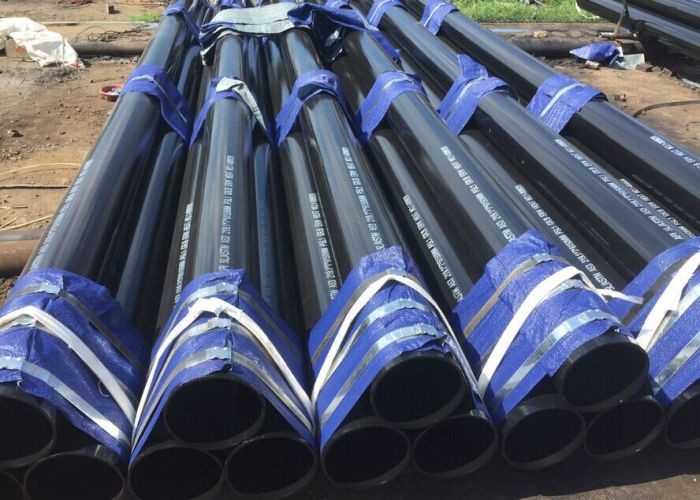 ASTM A53 API 5L Round ERW Welded Steel Pipe , Seamless Mild Steel Tube