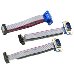 Wholesale 30cm Length Flat Ribbon Cable Assembly DB 9 Pin Male To Female Connector from china suppliers