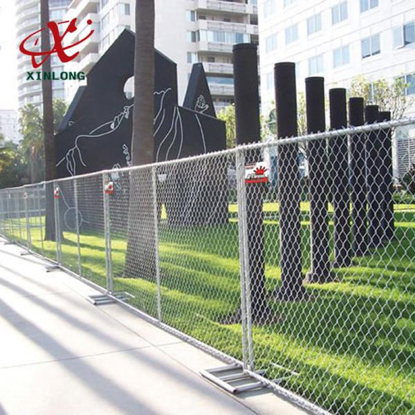 Professional Temporary Chain Link Fence Panels For Sports Field / Construction