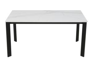 Wholesale 1500*850mm Ceramic Dining Table With Fixed Type Black Metal Base from china suppliers