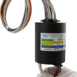 0~300 Rpm Speed Through Hole Slip Ring 18 Circuits 10A Diameter 12.7mm 240AC
