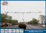 Single/Double Arms Camera Mounting Post Traffic Monitoring Galvanised Steel Pole