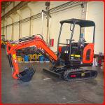 20kw Mini Rubber Tire Excavator High Configuration 3000kg Color Customized