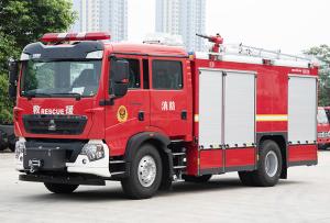 Wholesale Sinotruk HOWO 6T CAFS Water Foam Tank Fire Engine Specialized Vehicle Price China Manufacturer from china suppliers