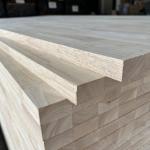 FSC Smooth Rubber Wood Finger Joint Board Multipurpose Natural Color