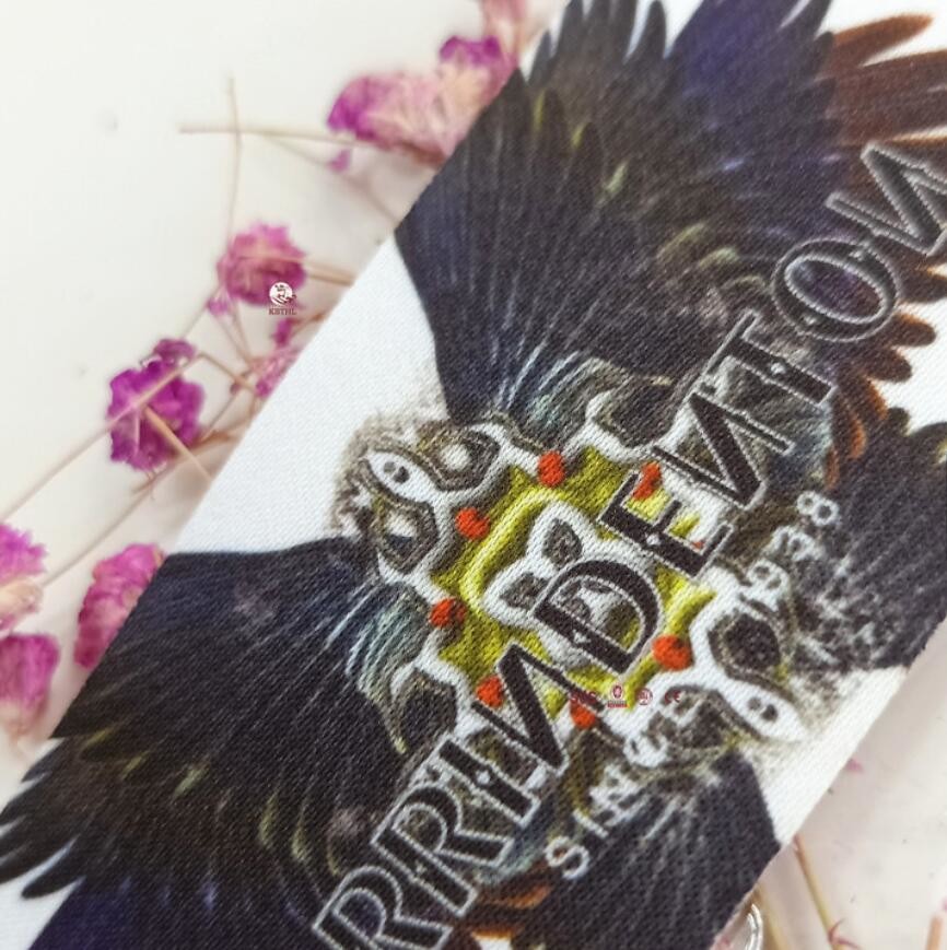 High End Custom Printed Clothing Labels Neck Collar Tags for Clothing