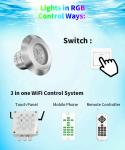 COB 316LSS LED Fiberglass Pool Light 2 Inch 10W Cool White Warm White