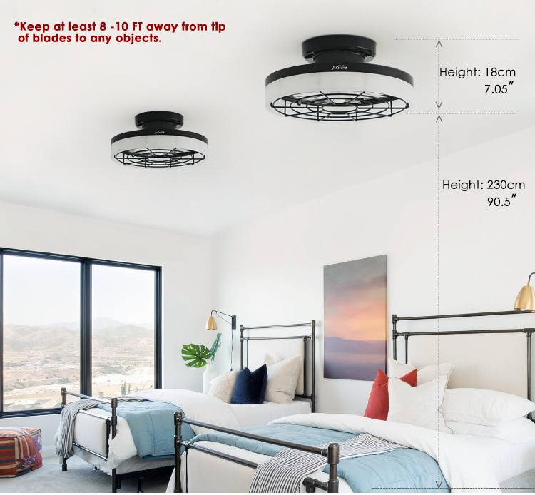 16" LED Ceiling Fan for Bedroom Living Room Dining Room or Office CB Certified