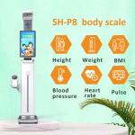 210 Cm Measure Height Weight LCD Scale 24inch Ultrasound Blood Pressure Rate