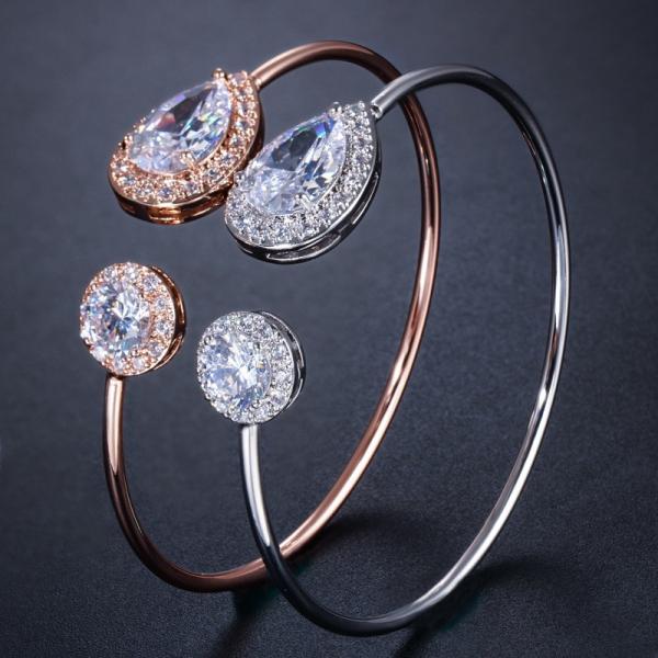 Fashion Brass Tennis Bracelet AAA CZ Bling Bling Bracelet Bangle Cubic Zirconia