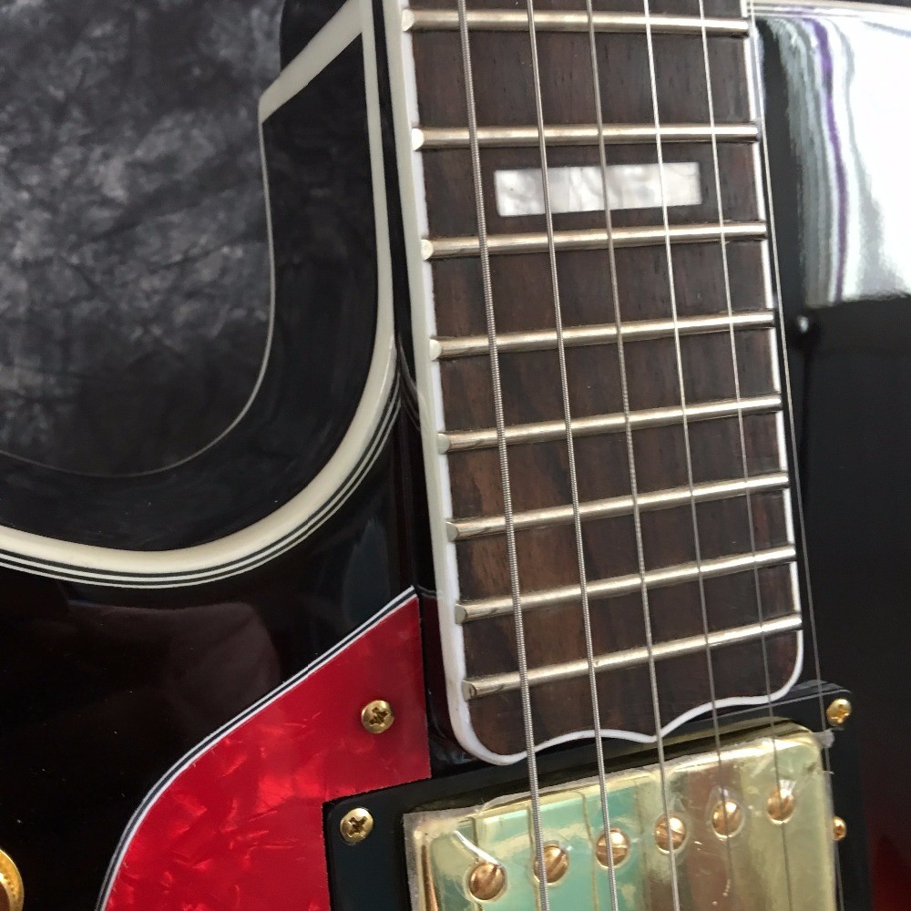 Vintage Sunburst L5 Electric Jazz Guitars with gold Hardware