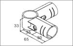 Black Industrial Metal Flexible Pipe Joint , Metal Corner pipe Joint For