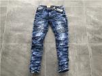 Men'S Medium Wash Denim Jeans , 5 Pockets Stretch Denim Skinny Jeans TW78814