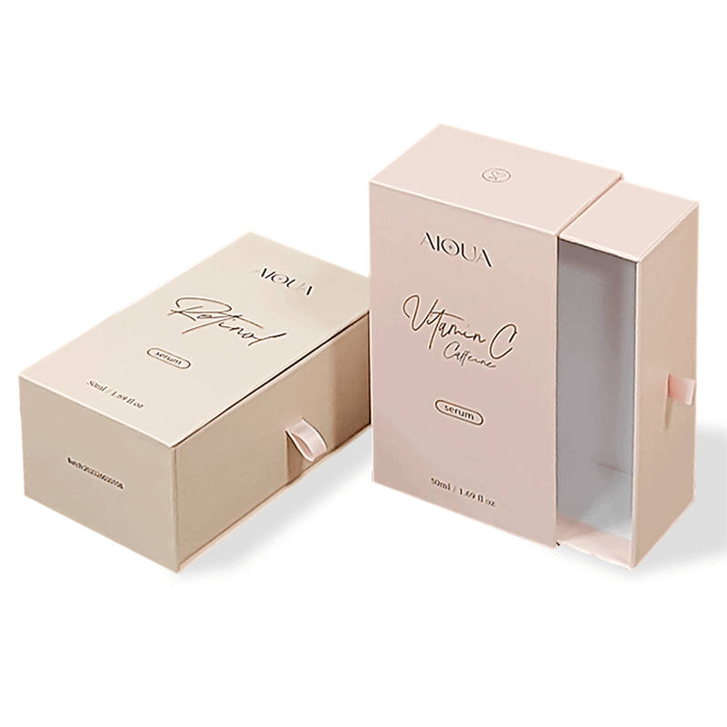 Eye Shadow 50ml 1.69oz Customize Hair Beard Perfume Essential Oil Vial Boxes Packaging Glass Dropper Bottle Rigid Box