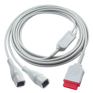 Wholesale 3.5M Length Patient Monitor 11Pin to 2x Abbott IBP Cable for GE Dash Carescape B650 from china suppliers