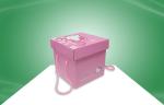 Decorative Pink Hellokitty Paper Gift Box With Handle For Packing Snacks