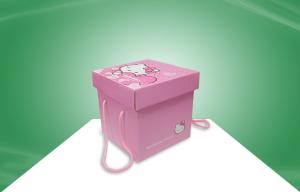 Wholesale Decorative Pink Hellokitty Paper Gift Box With Handle For Packing Snacks from china suppliers