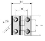 Sus304 Heavy Duty Steel Hinges Polish Surface For Cabinet Door