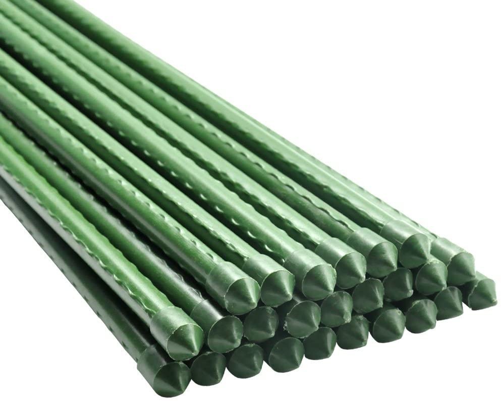 8mm Metal Green 6 Foot Tomato Stakes