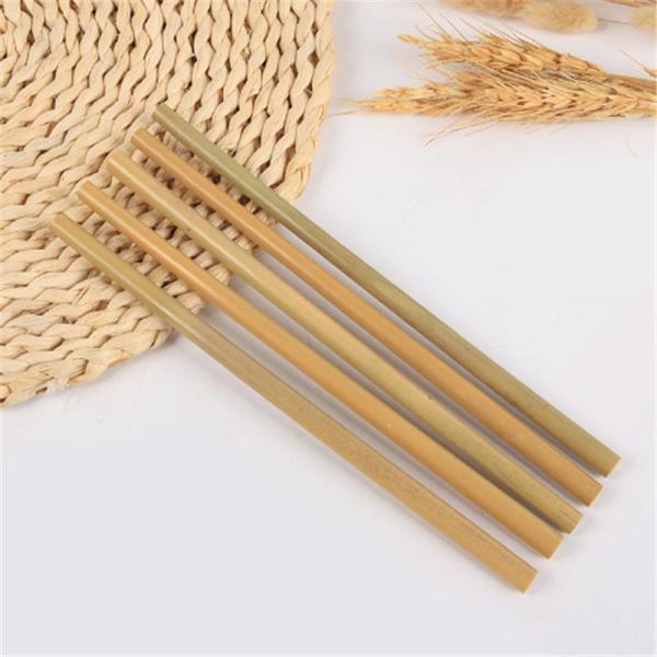 Customized Bamboo Straw Eco Friendly Compostable Biodegradable Reusable Drinking Straws