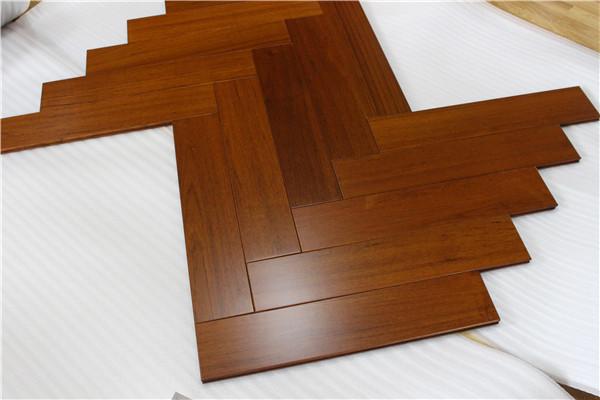 teak wood herringbone flooring