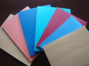 Wholesale Custom PVC Floor Covering , Basketball Court Flooring Wood Grain Surface from china suppliers