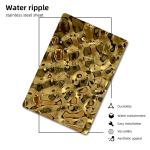 201 304 316 Water Ripple Steel Sheet Mirror Polished Champagne Gold Color