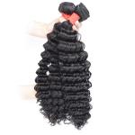 10A Deep Wave Brazilian Hair Bundle 100% Virgin Human Curly Hair Weave Extension