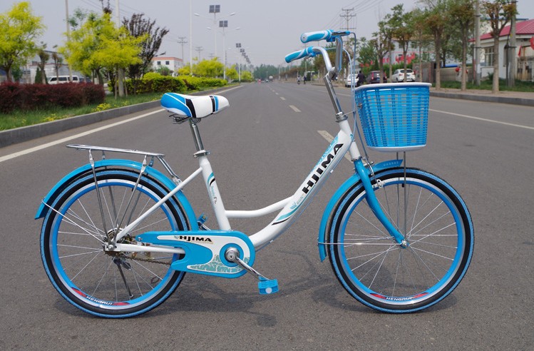 Pedal Assist Ladies Fixed Gear 24 Inch City Bike