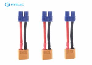Wholesale 2pin XT60 male to 2pin EC3 female battery connector conversion wire harness from china suppliers